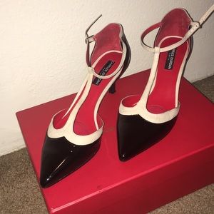 Charles Jourdan T Strap kitten heels (8) In Box